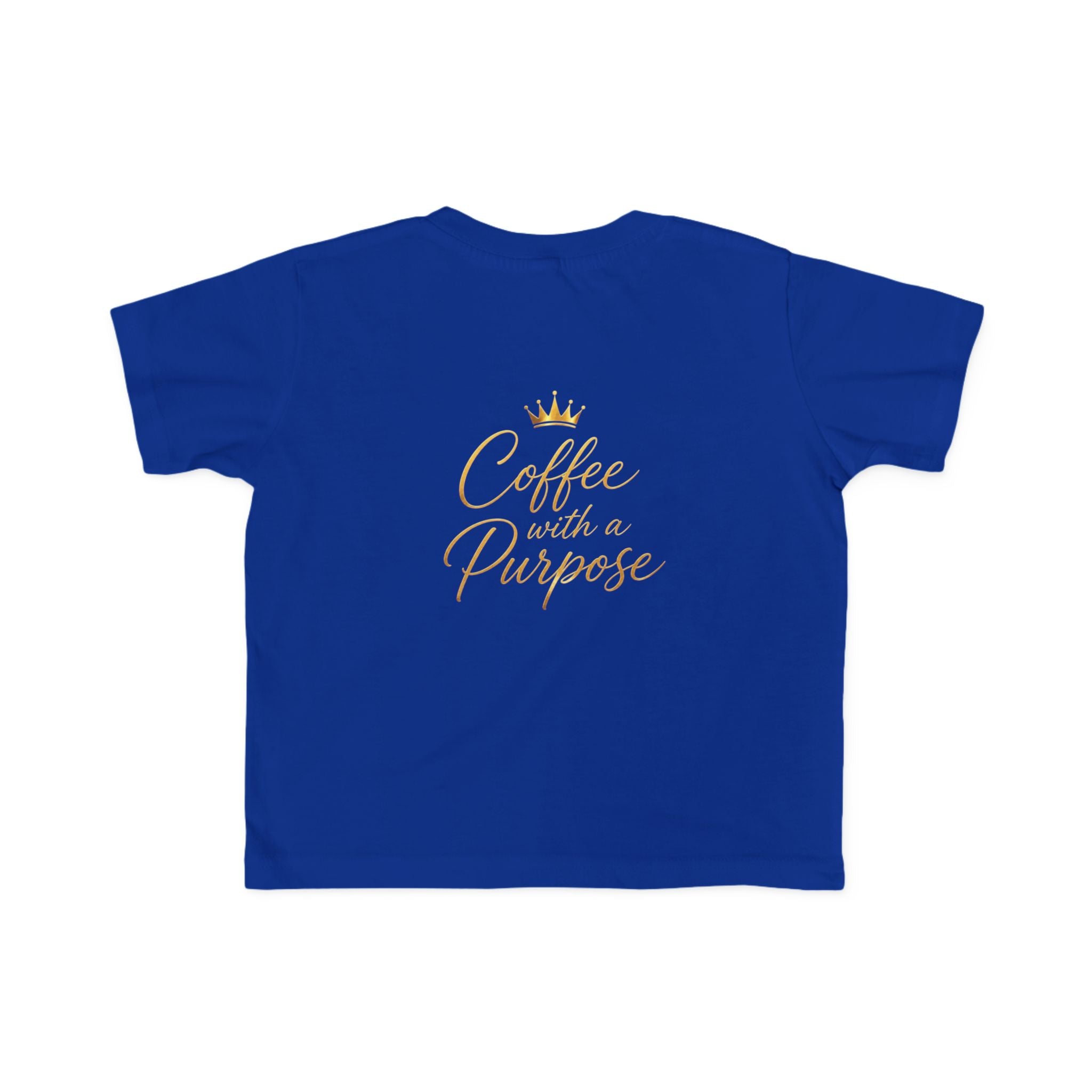 Toddler Tee — "Kingdom Grinds" Coffee With a Purpose Cute Christian Coffee Shirt