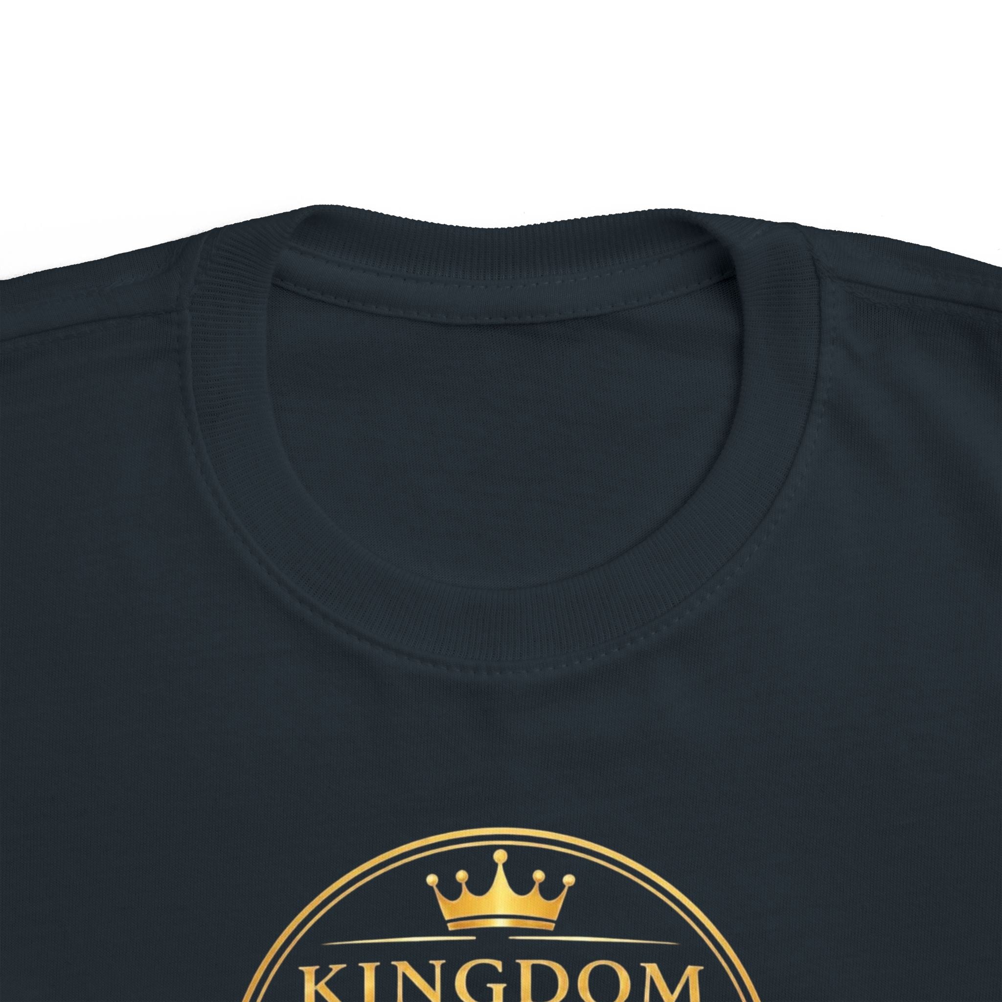 Toddler Tee — "Kingdom Grinds" Coffee With a Purpose Cute Christian Coffee Shirt