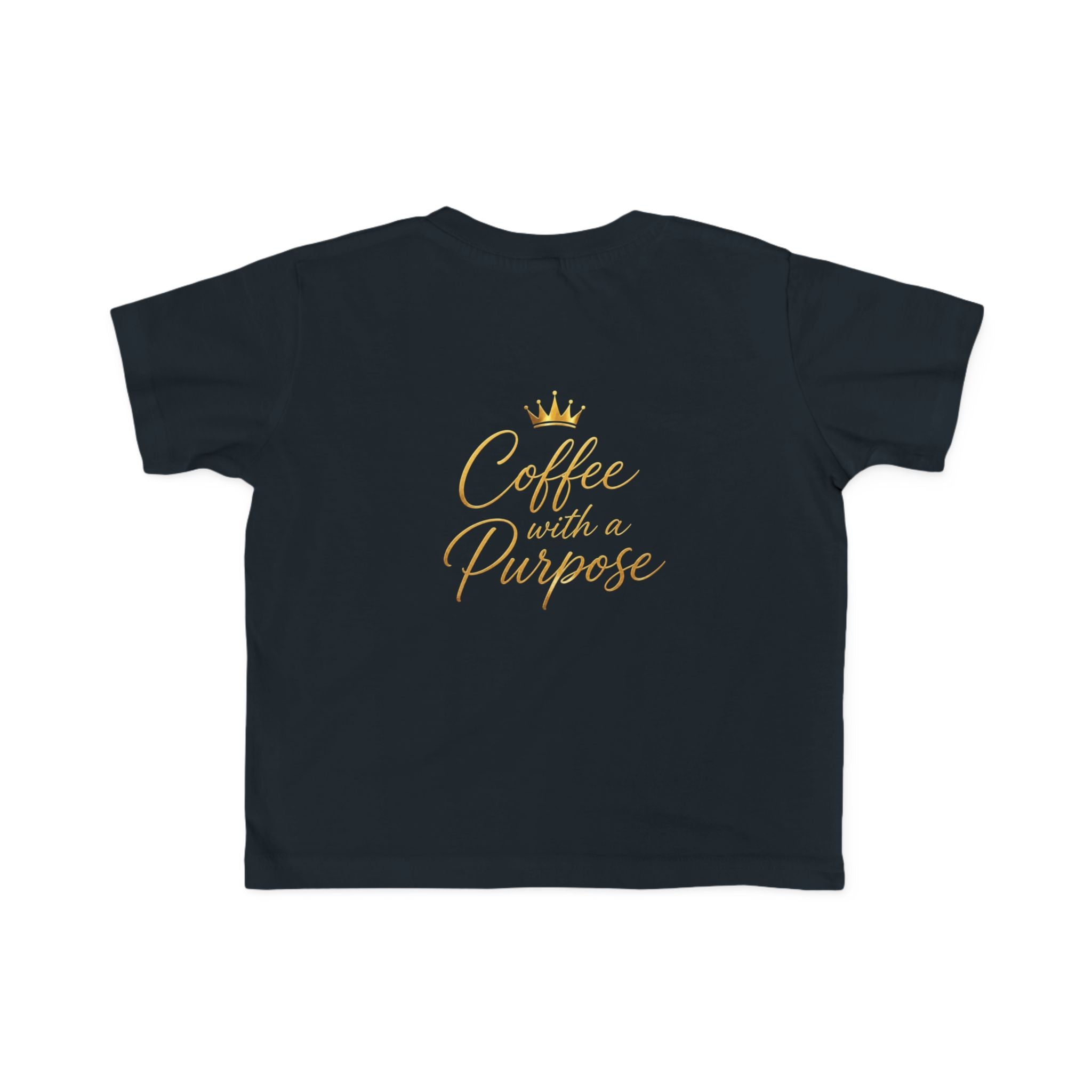 Toddler Tee — "Kingdom Grinds" Coffee With a Purpose Cute Christian Coffee Shirt