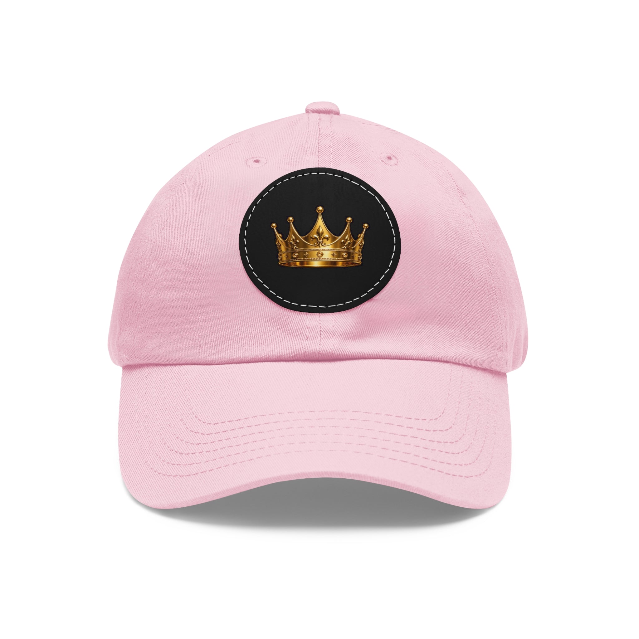 Kingdom Crown Leather Patch Hat – Gold Crown Embroidered Cap
