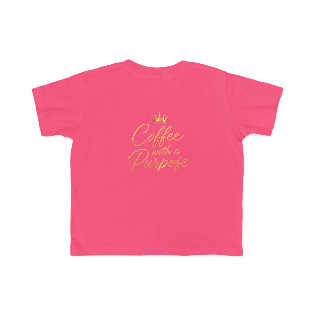 Toddler Tee — "Kingdom Grinds" Coffee With a Purpose Cute Christian Coffee Shirt