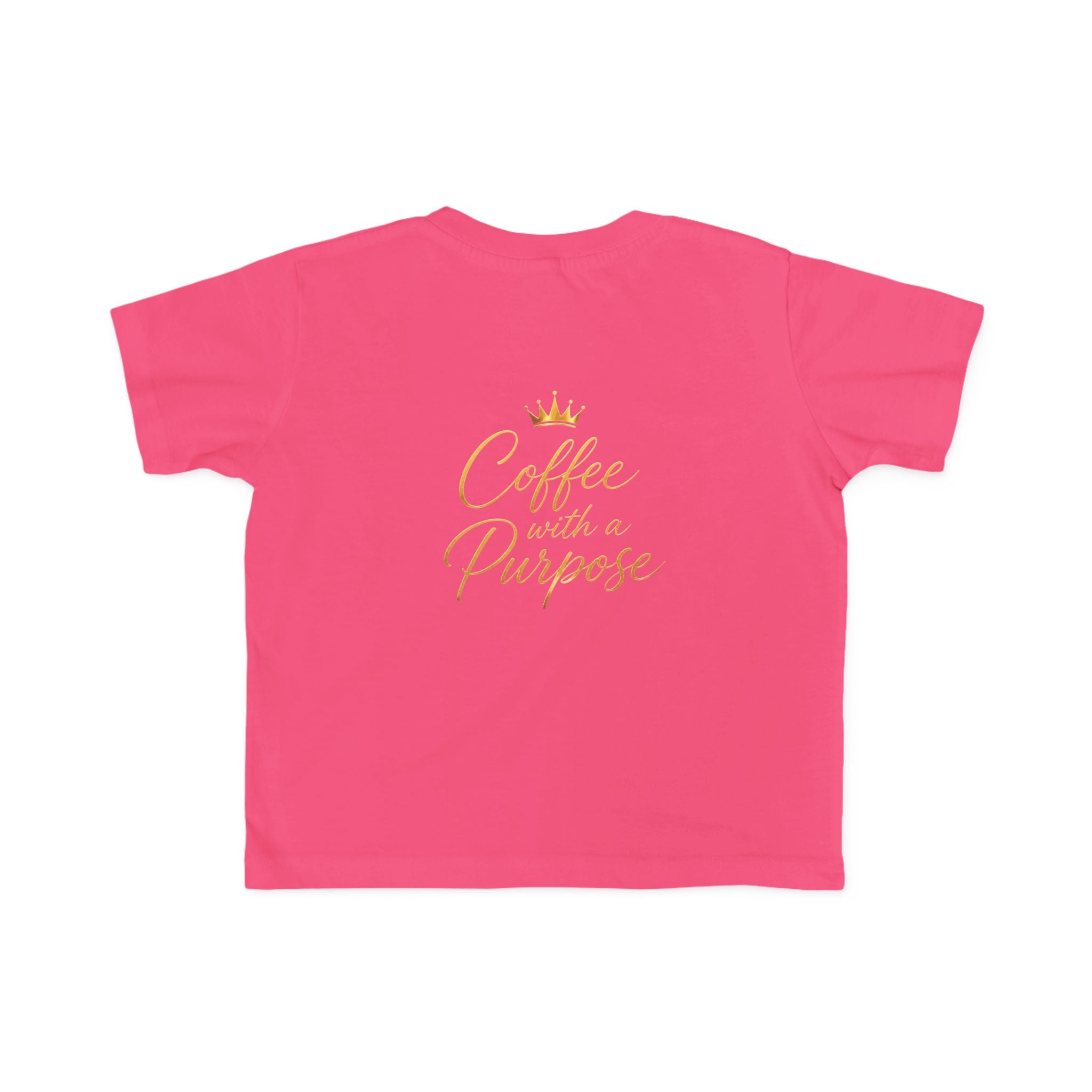 Toddler Tee — "Kingdom Grinds" Coffee With a Purpose Cute Christian Coffee Shirt