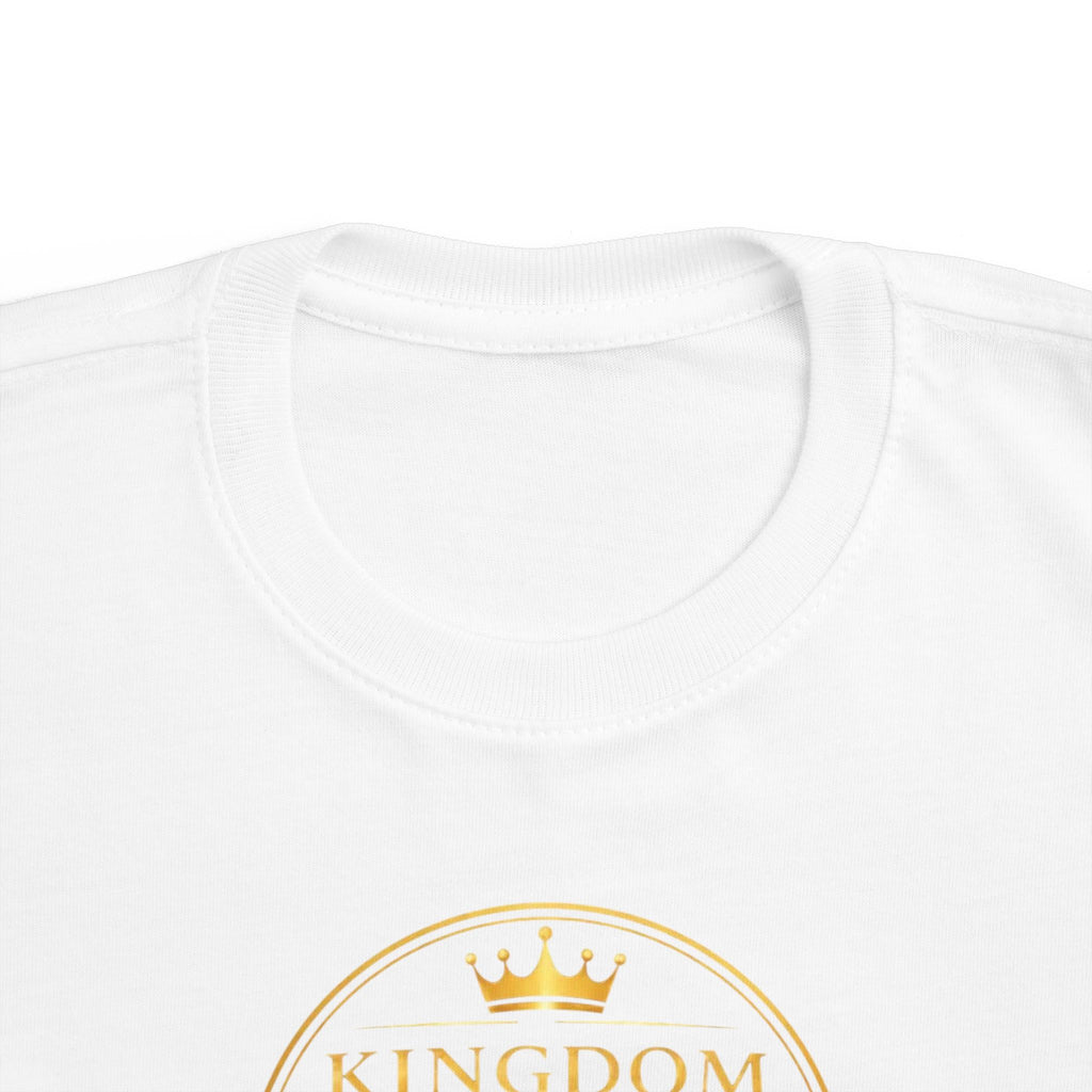 Toddler Tee — "Kingdom Grinds" Coffee With a Purpose Cute Christian Coffee Shirt