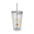 Kingdom Grinds 16oz Clear Tumbler with Straw – Sunsplash Coffee Logo