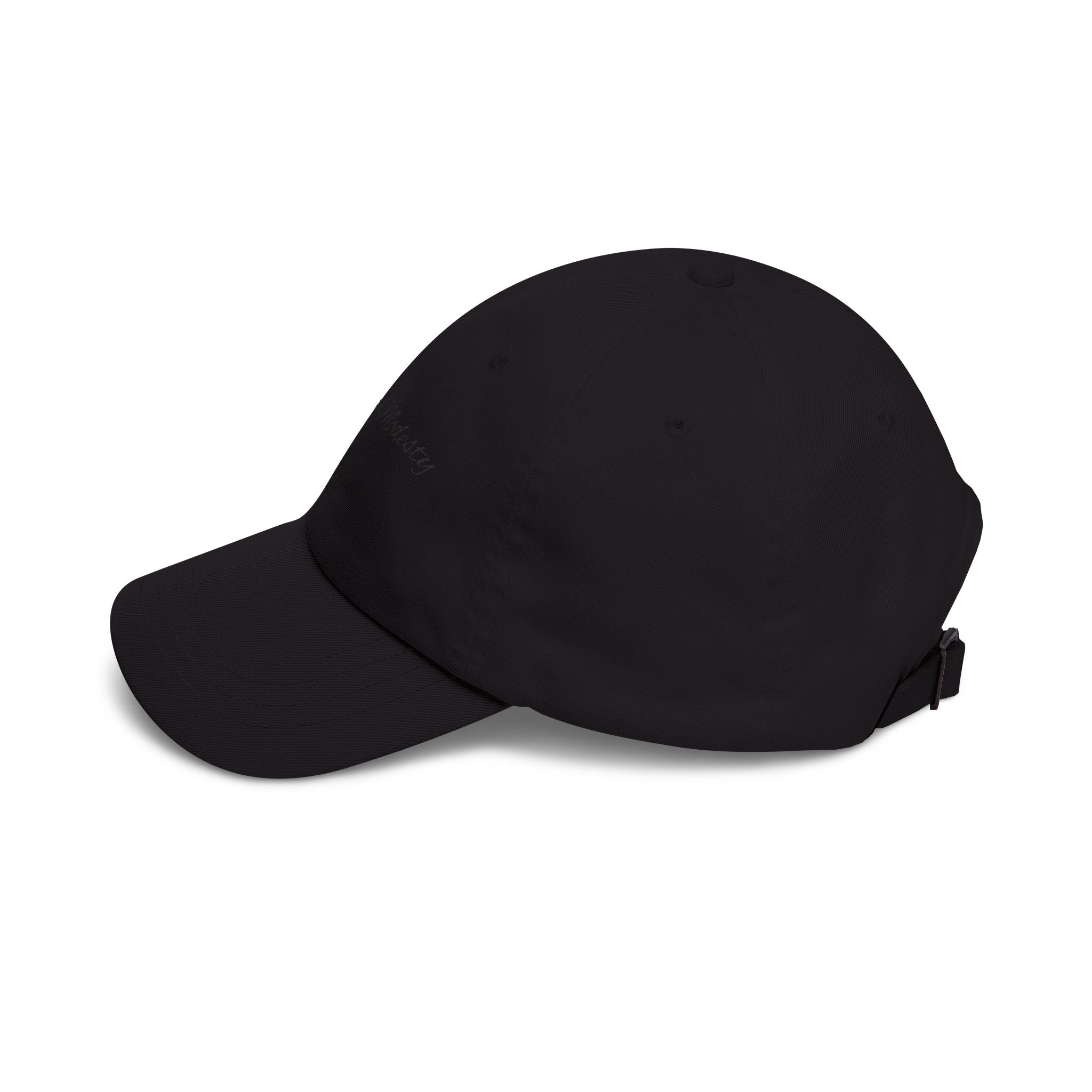 Baseball Cap — "Coffee and Modesty" Embroidered White Baseball Hat