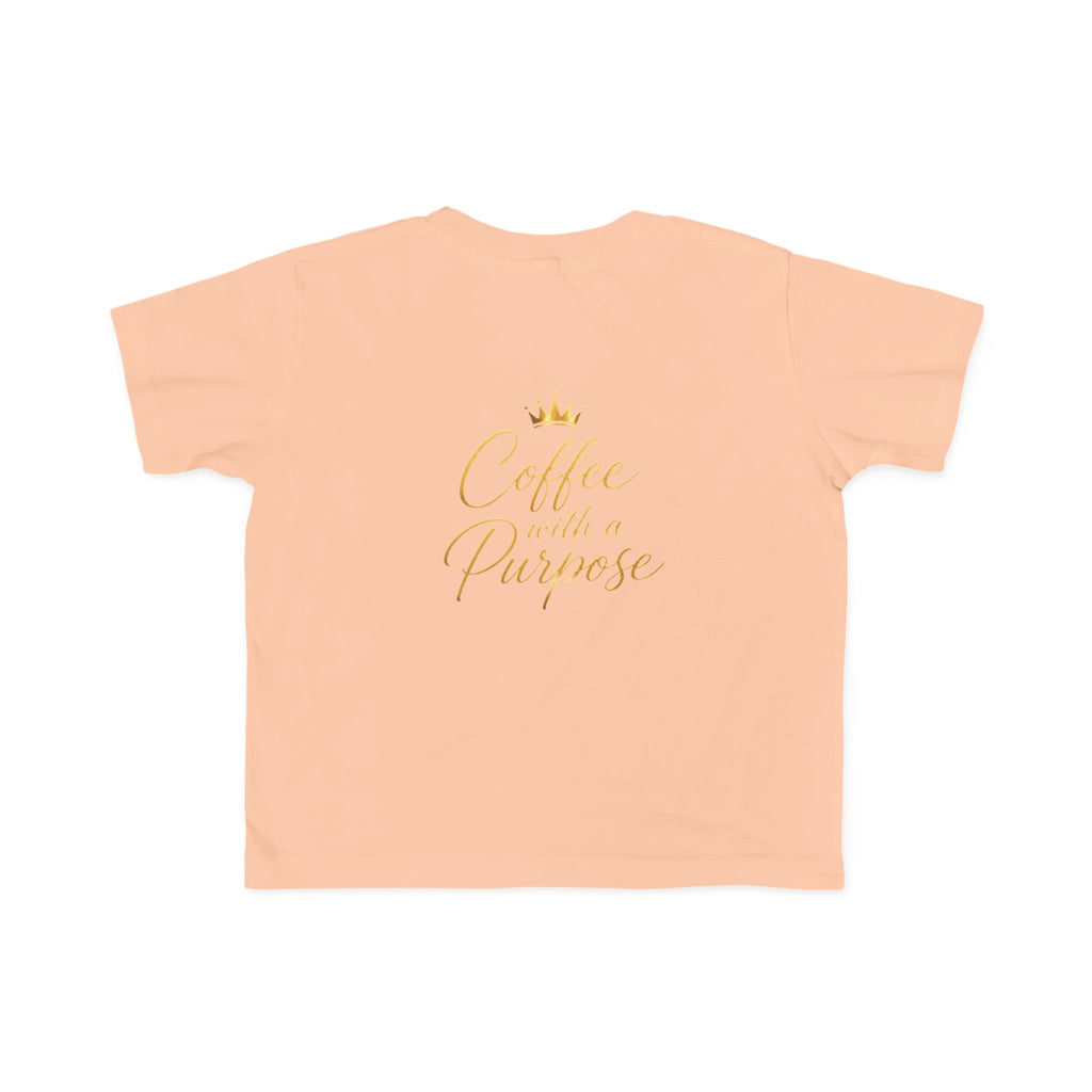 Toddler Tee — "Kingdom Grinds" Coffee With a Purpose Cute Christian Coffee Shirt