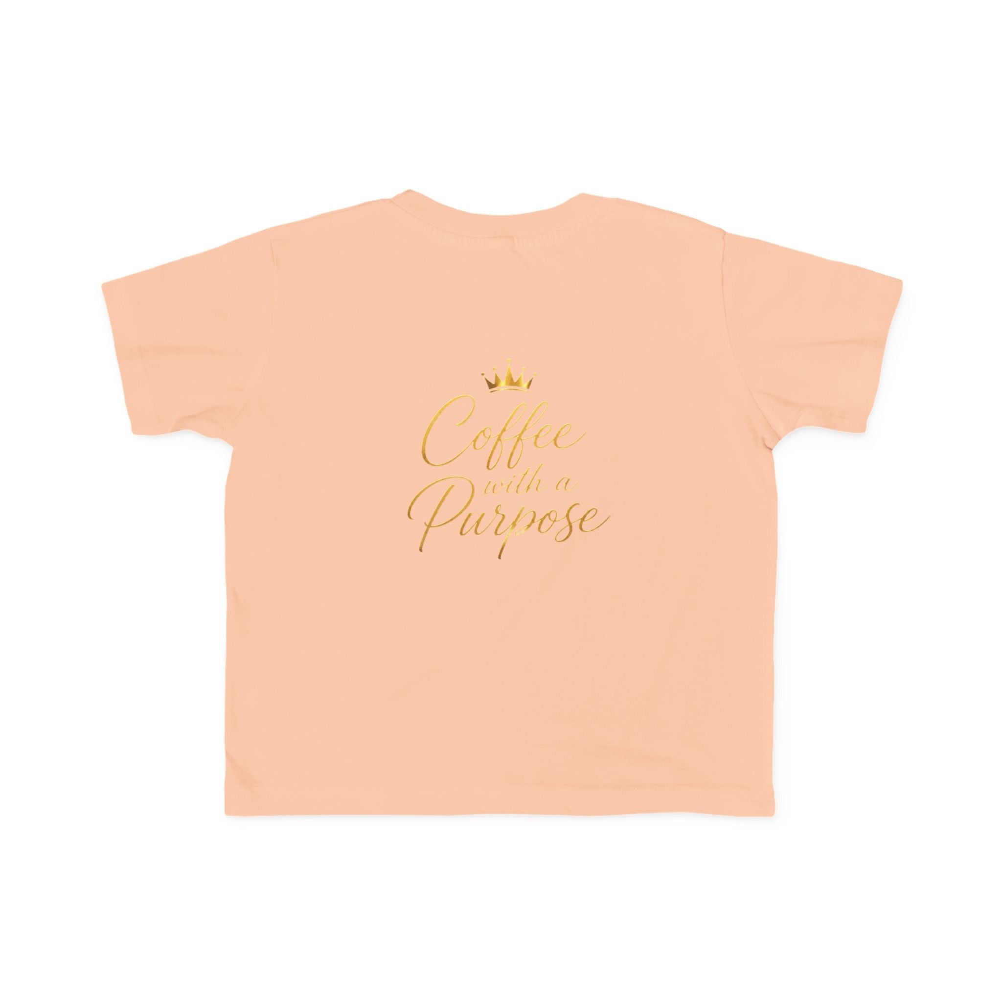 Toddler Tee — "Kingdom Grinds" Coffee With a Purpose Cute Christian Coffee Shirt