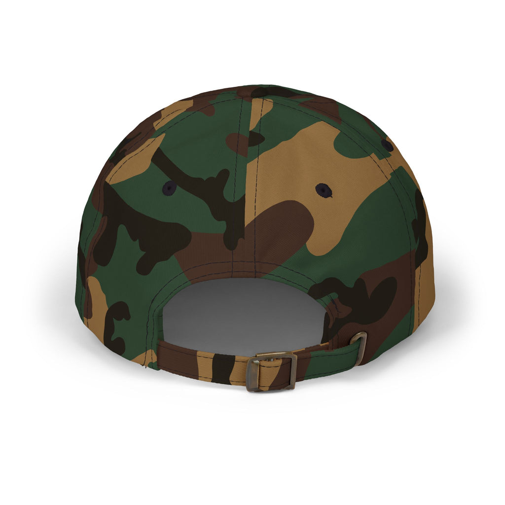 Baseball Cap — "Coffee and Modesty" Embroidered White Baseball Hat