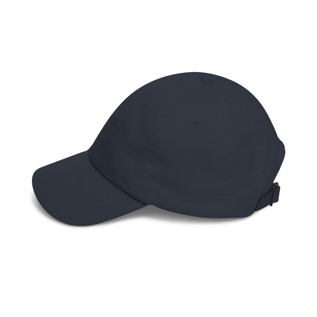 Baseball Cap — "Coffee and Modesty" Embroidered White Baseball Hat