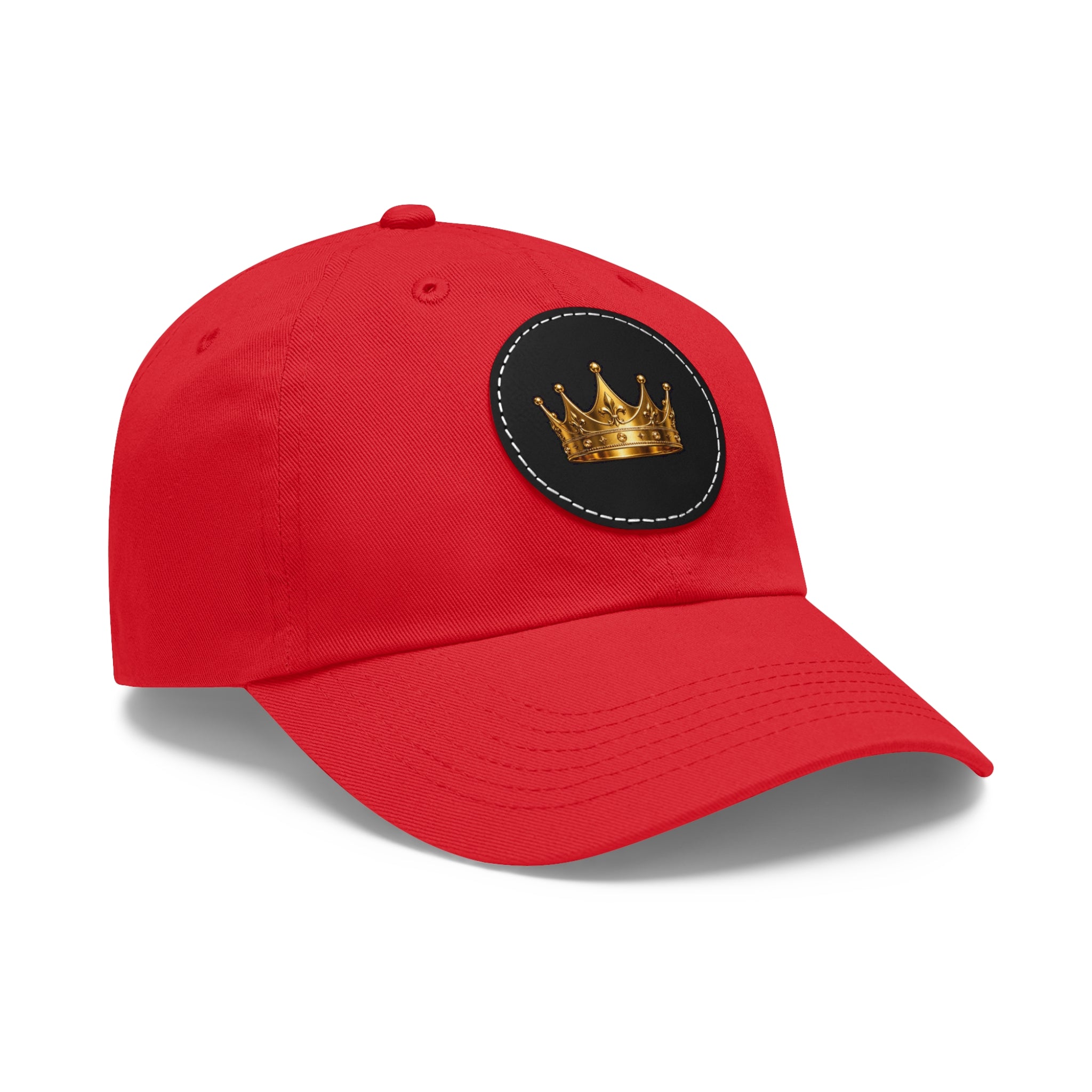 Kingdom Crown Leather Patch Hat – Gold Crown Embroidered Cap