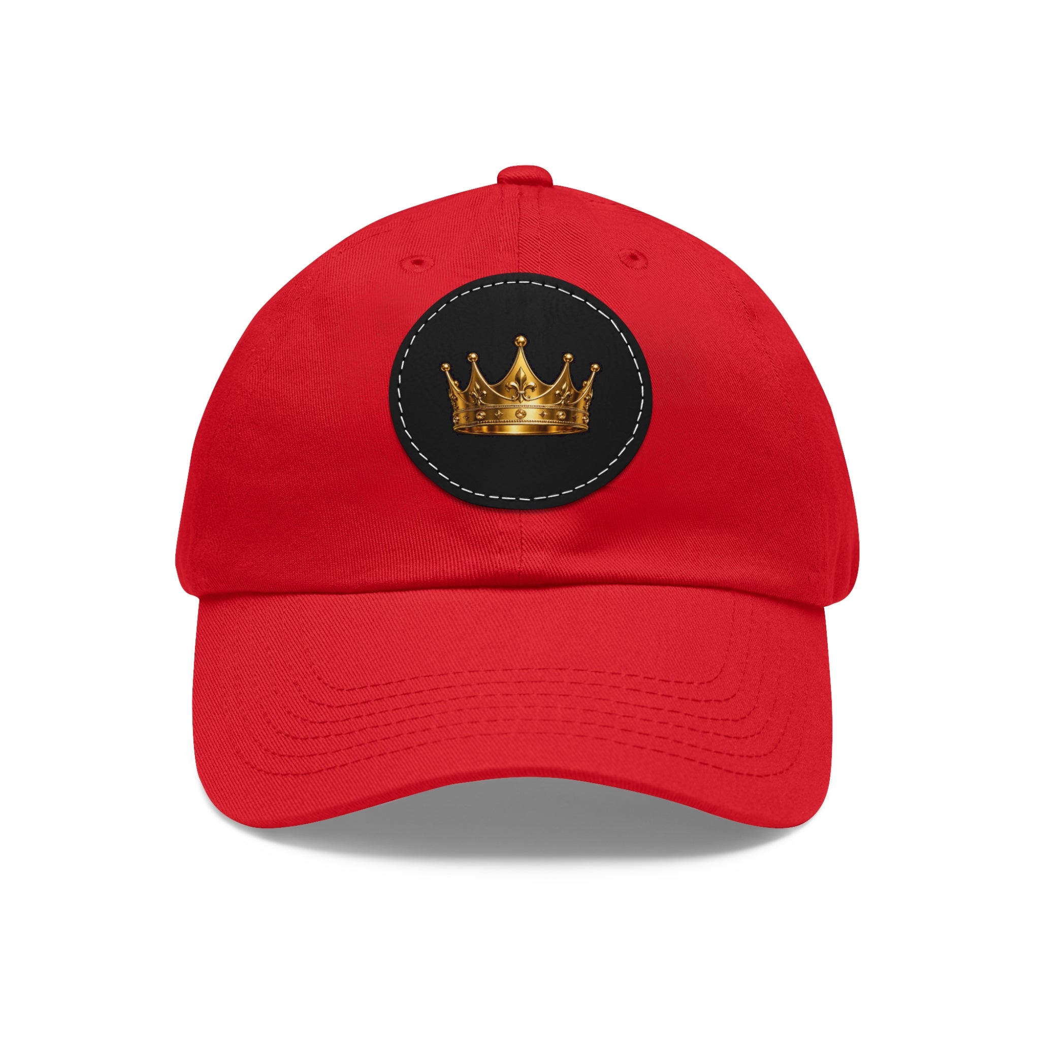 Kingdom Crown Leather Patch Hat – Gold Crown Embroidered Cap