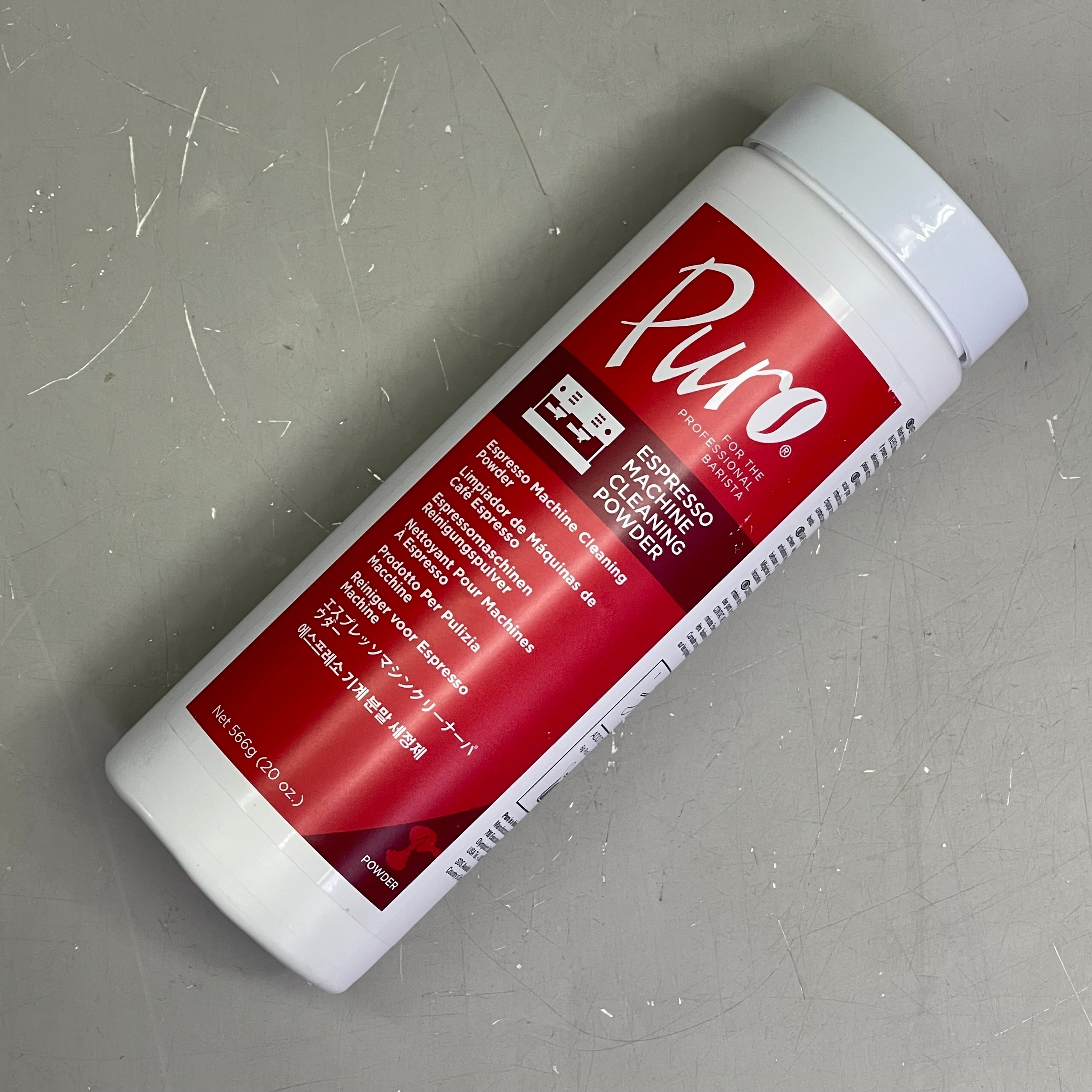 PURO CAFF Espresso Machine Cleaning Powder For Airpots 20 oz White 18-P20