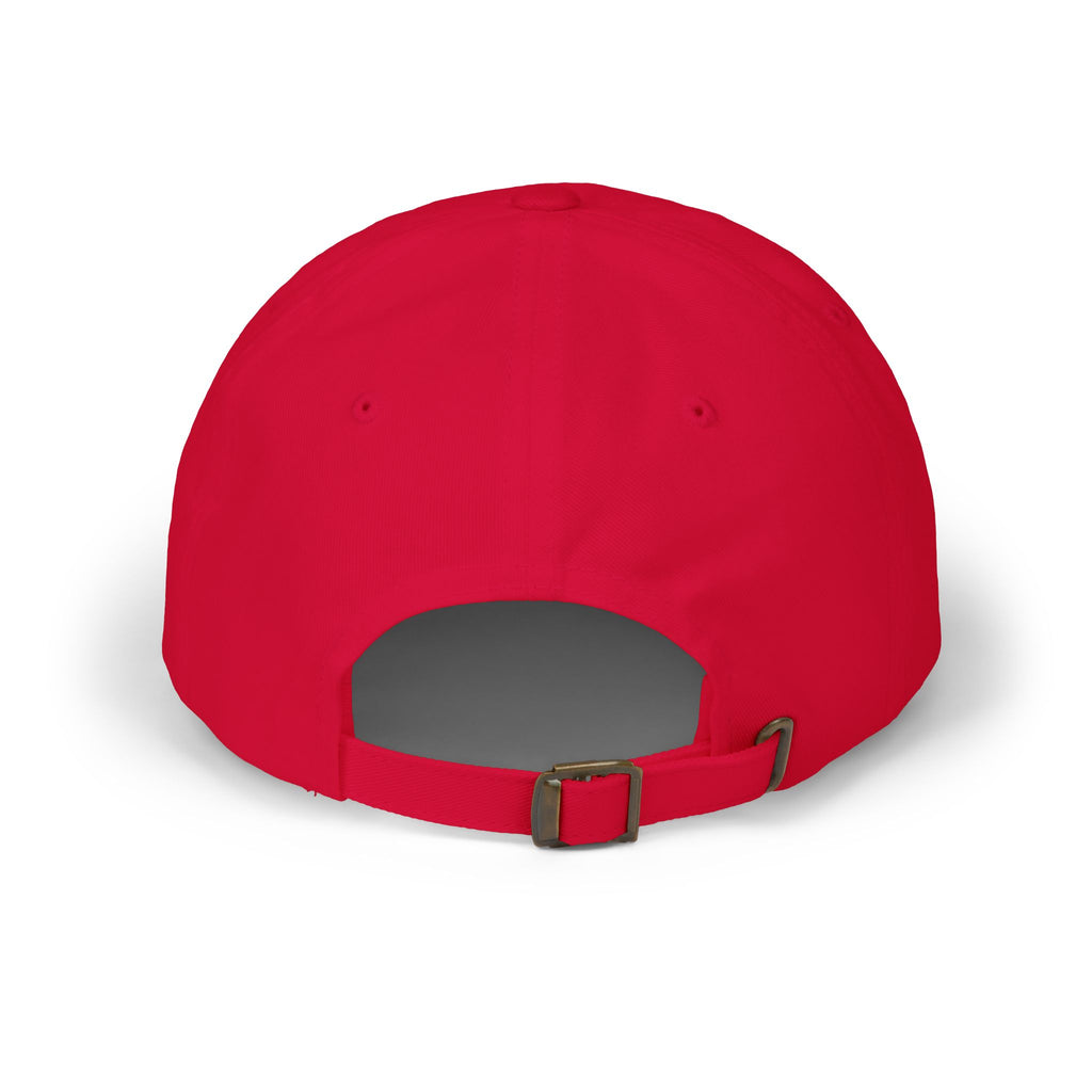 Baseball Cap — "Coffee and Modesty" Embroidered White Baseball Hat